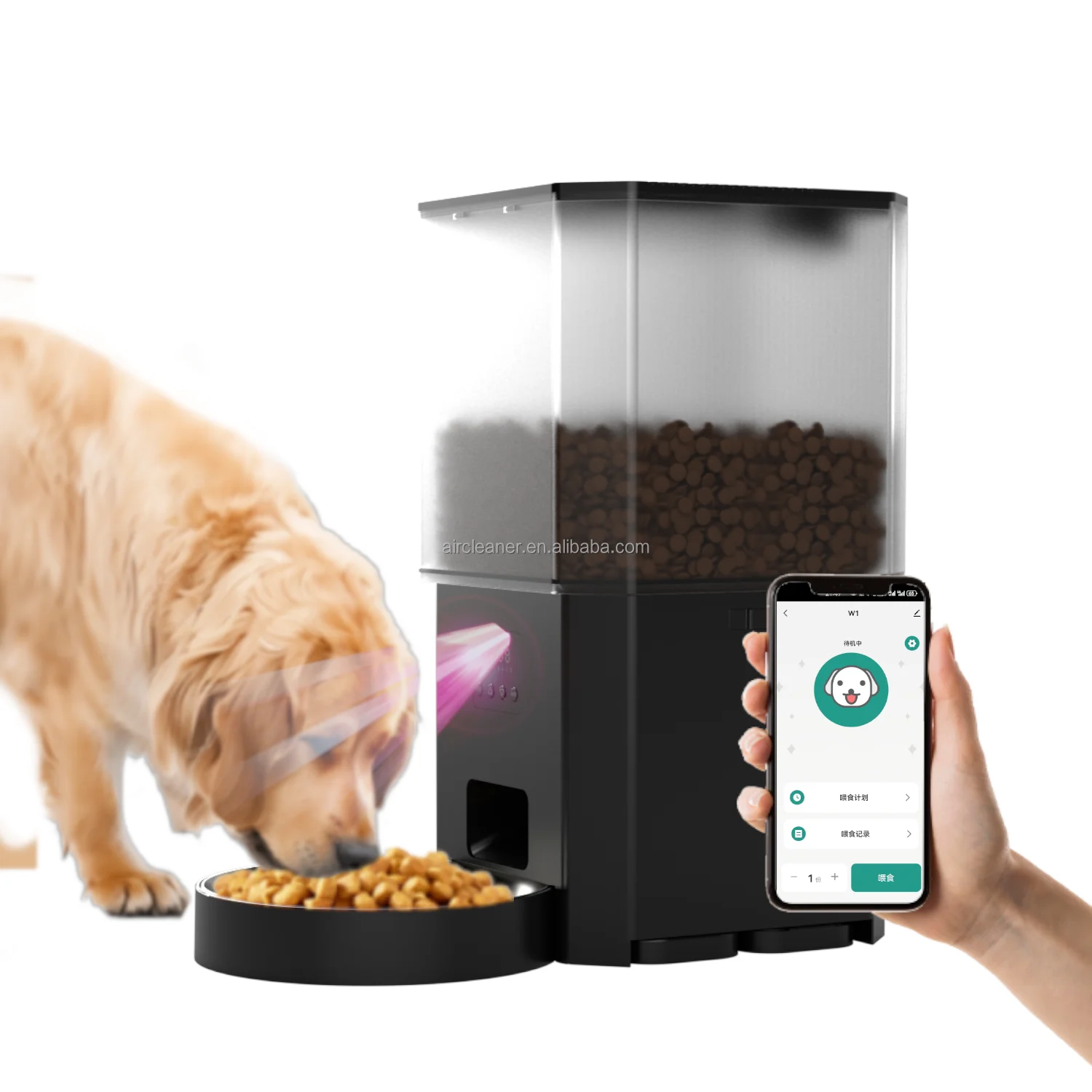 NEW Wifi 15L Large Capacity Automatic Feeder Clog-Free Pet Smart Feeder Pet Food Dispenser Pet Bowl Feeder With HD Camera
