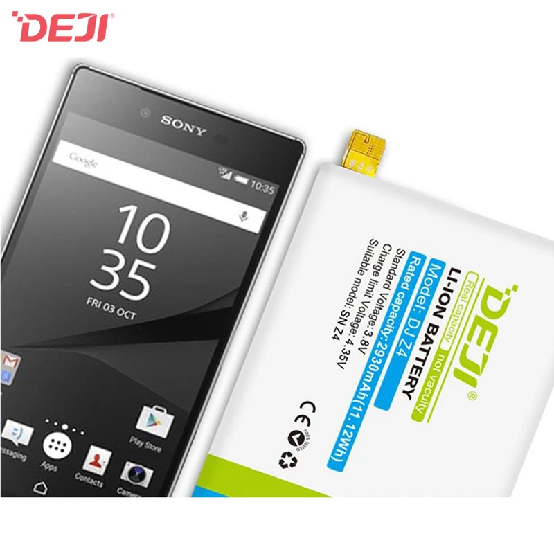 DEJI Cheap price mobile phone replacement battery for Sony Z4 LIS1579ERPC e6533 Z3 PLUS e5563