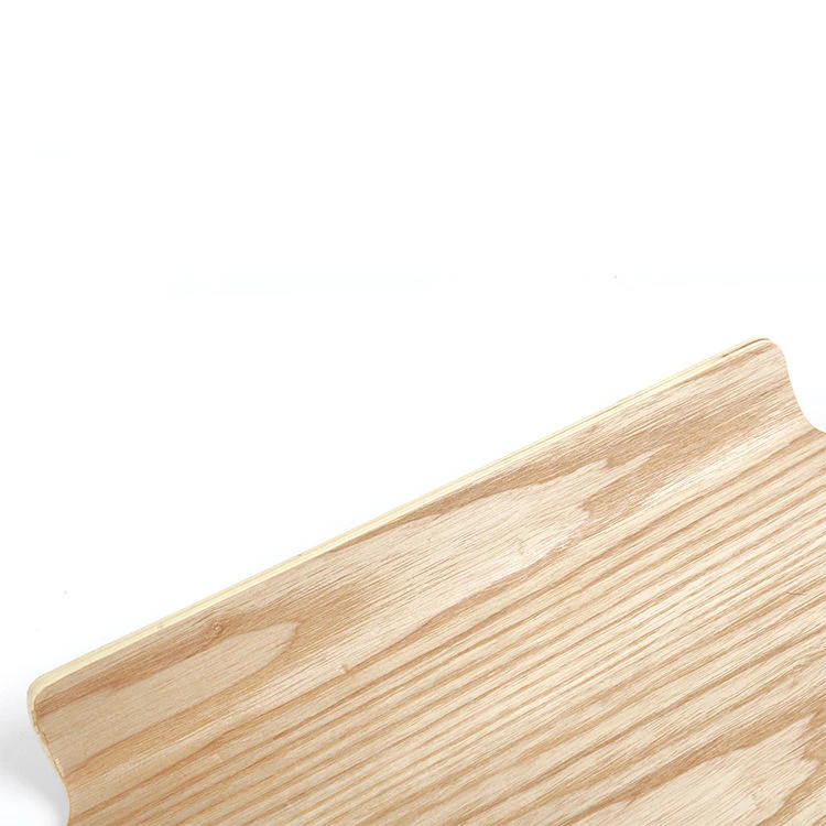 plywood wooden willow veneer large square trays with non slip coating