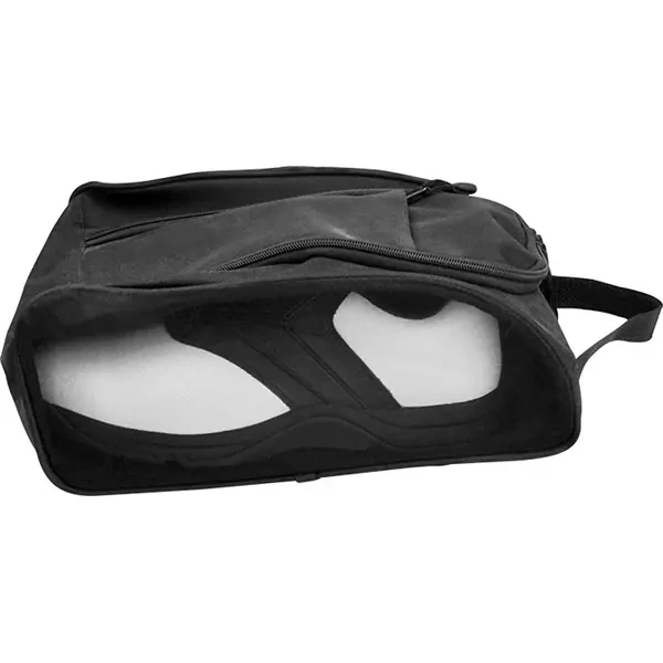 600D PVC/Nylon/Polyester or customized water resistant Zipper mesh side compartment for sports golf shoe carry bag