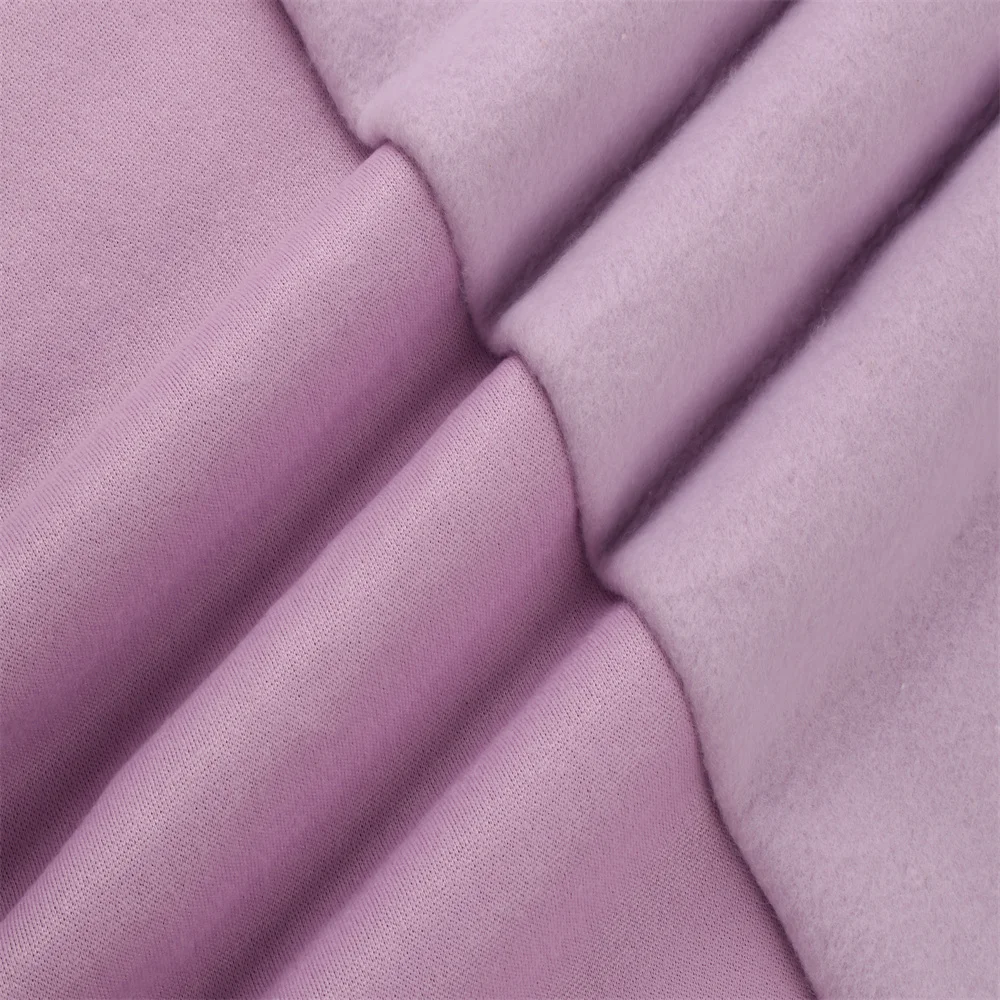 ZM015 Soft Feeling Polyester Cotton Fabric Fluffy Outdoor Garments Polar Fleece Shirt Fabric with Anti-Pill Feature Style