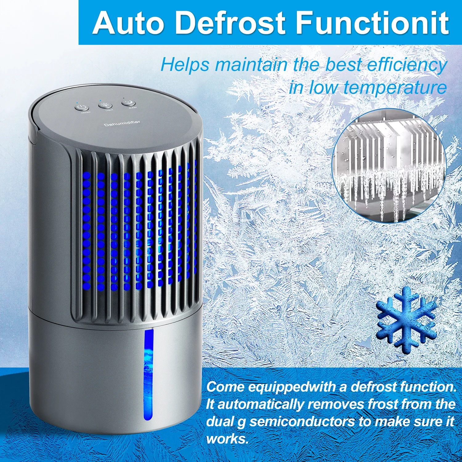 Factory Price 36 oz Dehumidifier for Bathroom Portable Small Dehumidifier for Bedroom Room Wardrobe Basement Kitchen