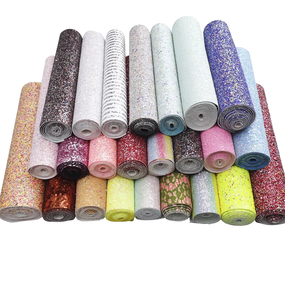 RMS newly designed 30x135cm DIY Thick Shiny leather roll design clothing bag accessories