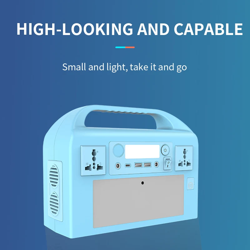 Multifunctional portable energy storage battery USB Rechargeable Battery 220V/300W Pure Sine Wave Lifepo4 Lithium ion Battery