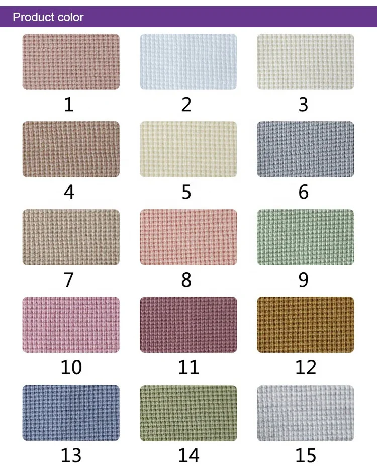 9271# 65%polyester 35%cotton miniature waffle for sweaters coats