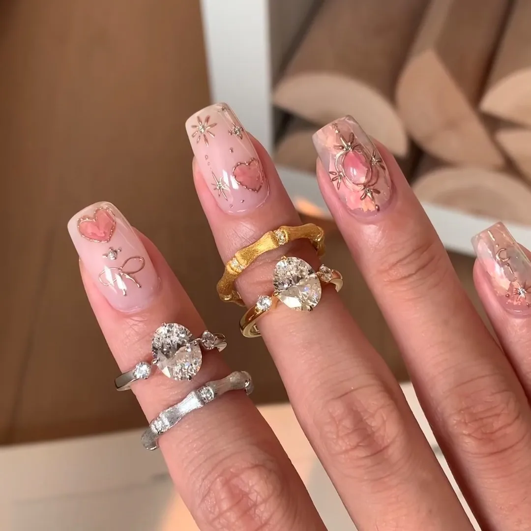 DAIHE 2025 High Quality New Unique Design Fashion Jewelry Matte Metal Zircon Ring For Women
