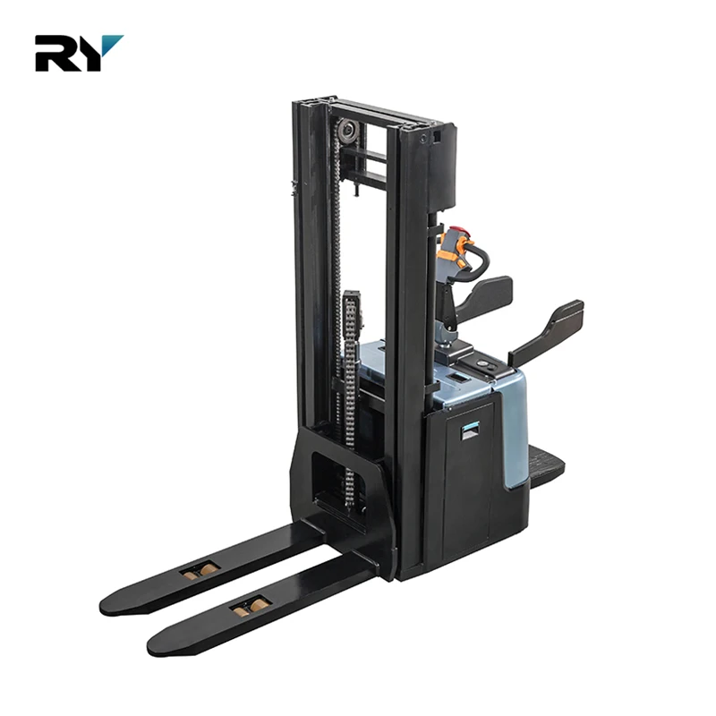 Royal Hot Sale 1.6t 2t High Performance Electric Pallet Stacker with Germany ZF Gearbox and Schambuller Motor