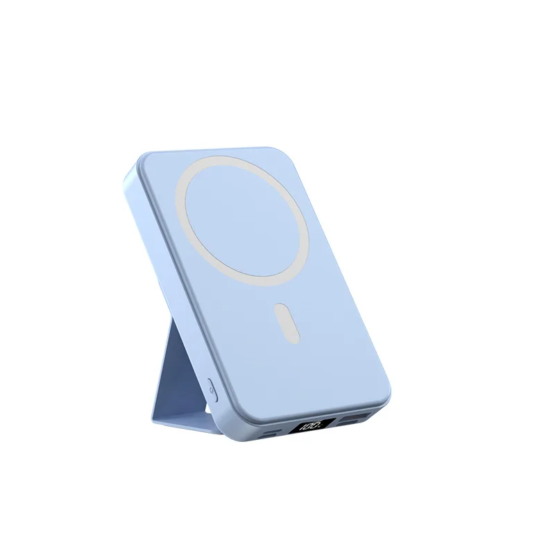 Dibangni Portable Charger Powerbank Wireless Magnetic Mini Thin New Design for iPhone 15 14 13 12 Pro Max Includes Phone Stand