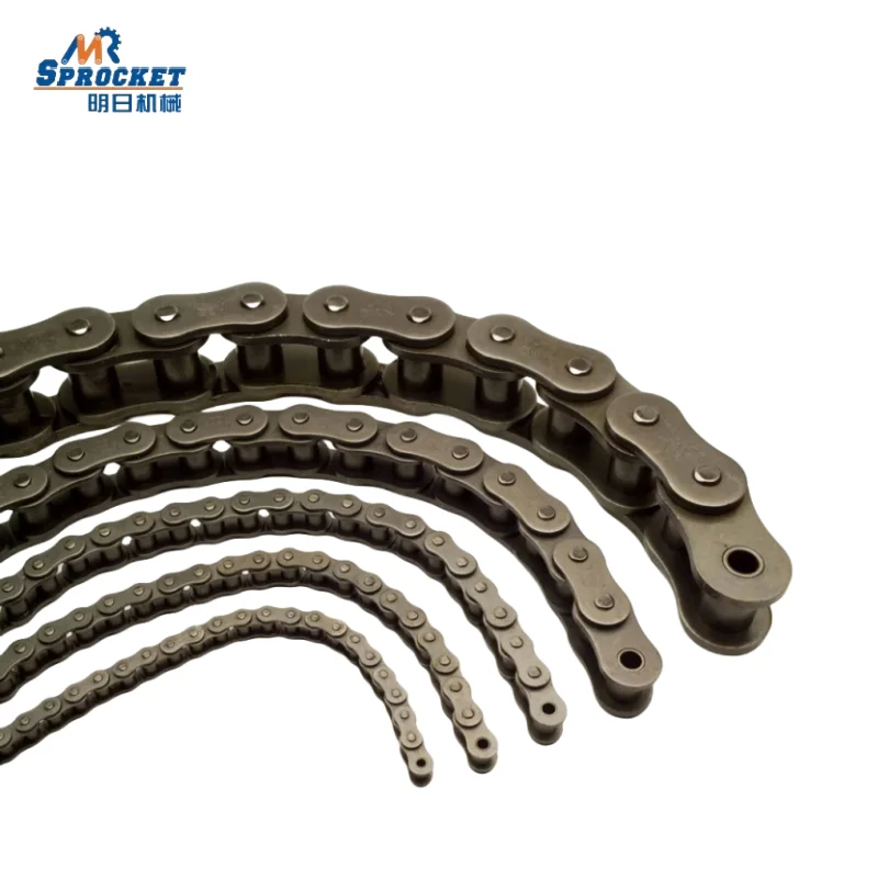 China Manufacturer Carbon Steel B series transmission simplex conveyor roller chain for machinery