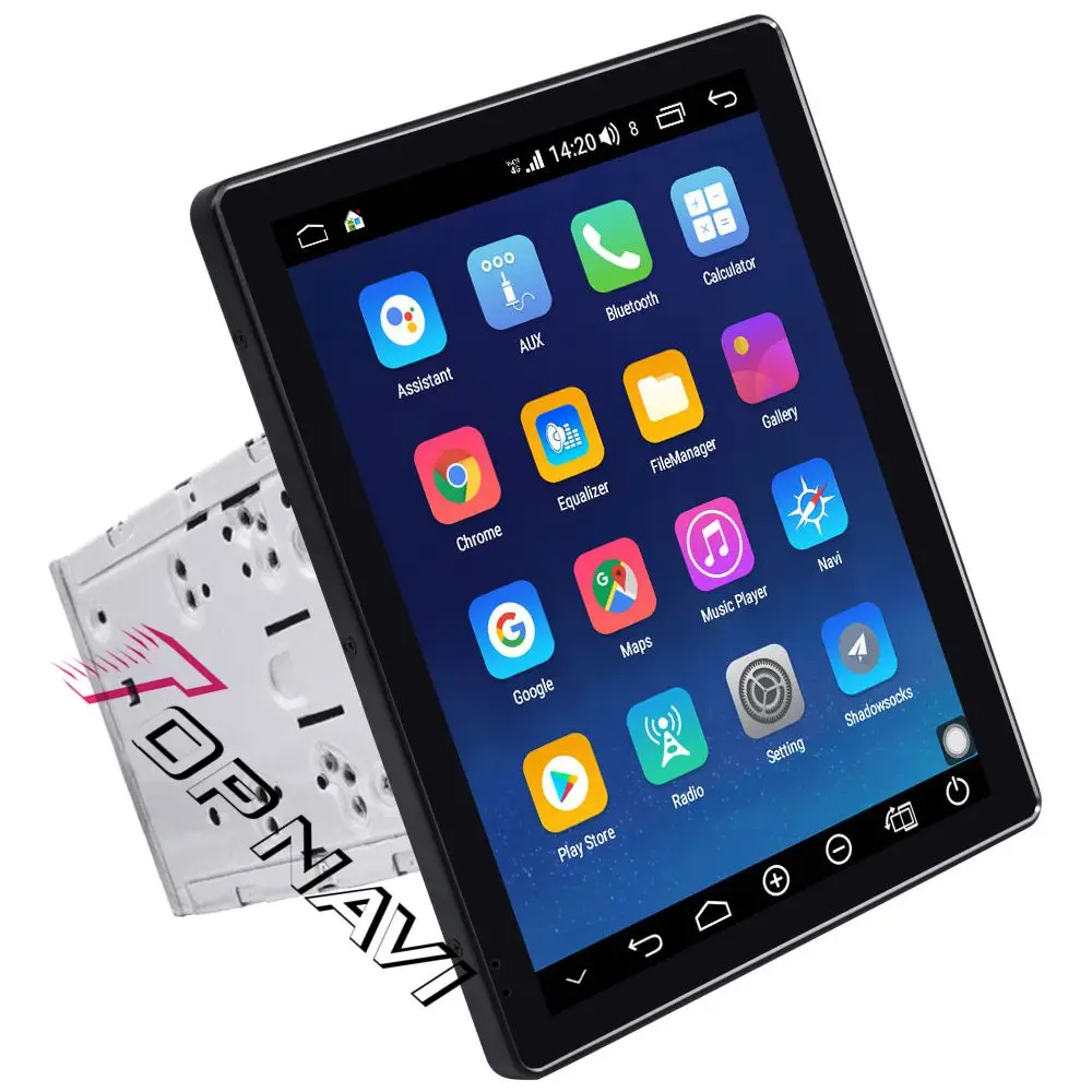 10.1 IPS Inch Vertical Screen Car Multimedia Player 2 Din Universal Car Video GPS Navigation 4G LTE Car Radio