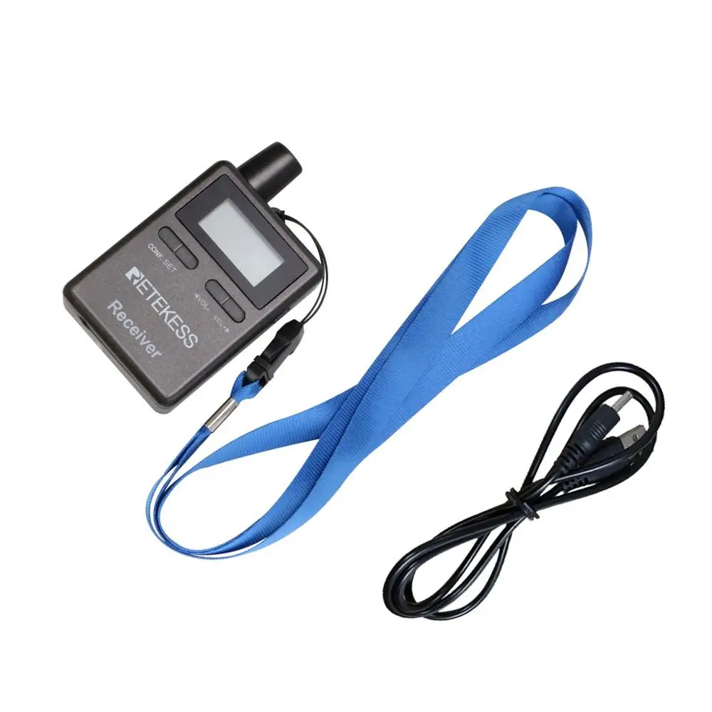 2.4GHz Professional Wireless Tour Guide audio System for Traveling Museum Visit Conference Retekess TT105