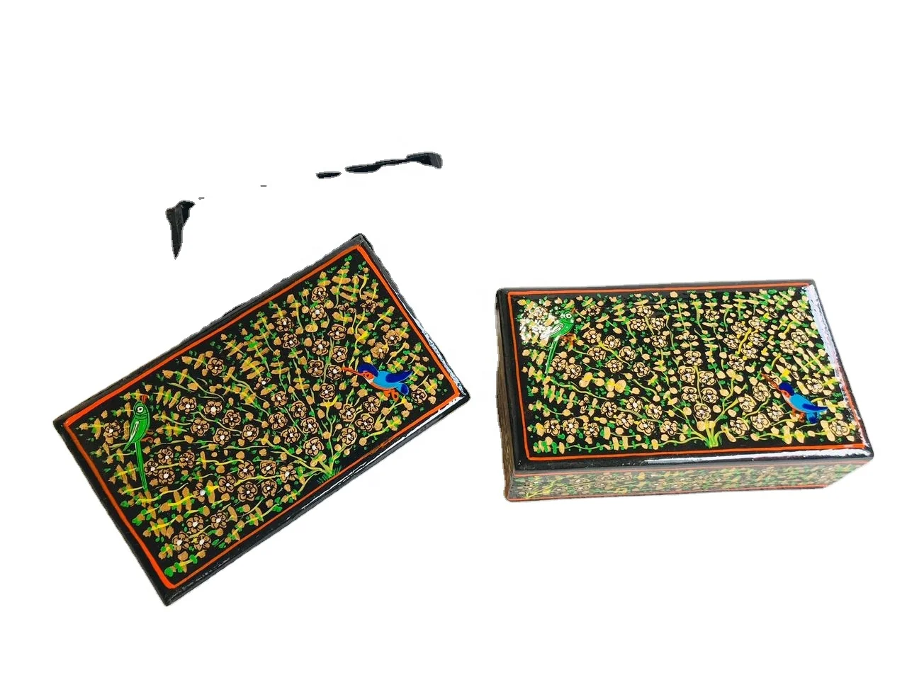 New Design hand painted vintage Paper Mache Box