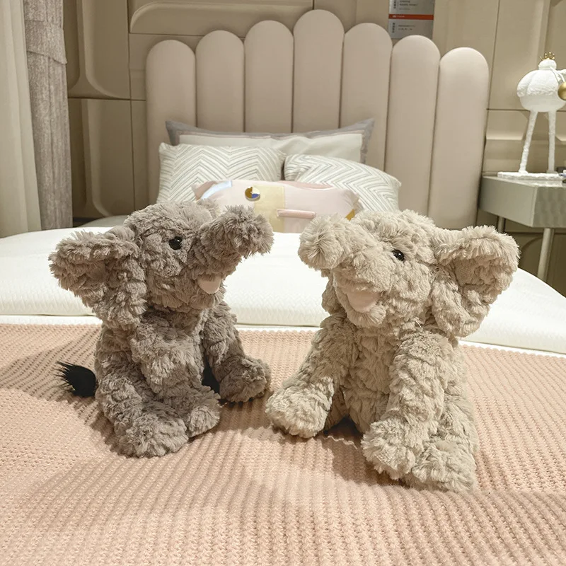 2024 New Design Cute Fluffy Elephant Stuffed Animal Plush Toys for Friend Birthday Gifts