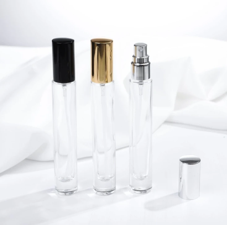 square or round shape  thick bottom transparent 5ml 10ml 15ml roll on glass bottle for essential oils perfume