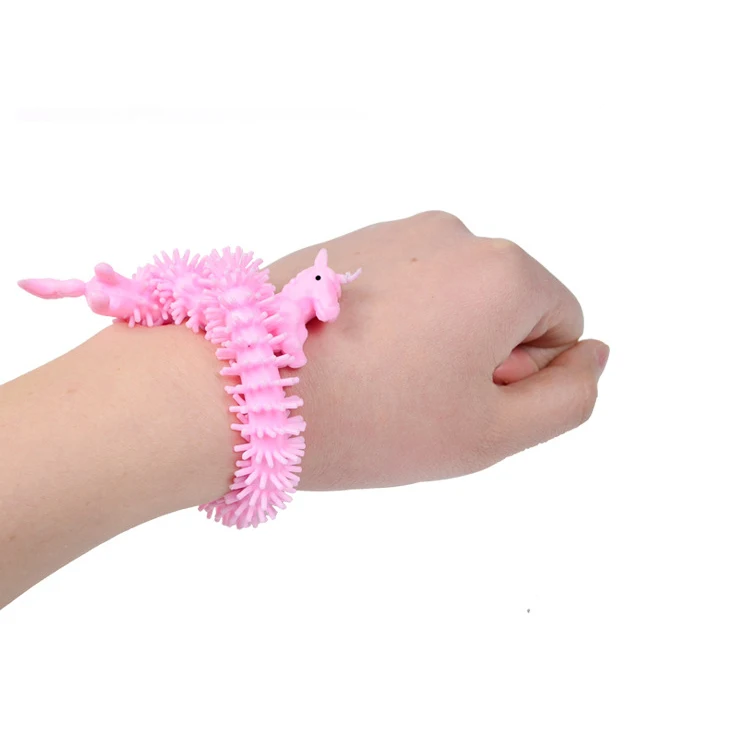 Top Quality Carton Design Fidget Toy Colorful TPR Monkey Noodle Sticky Stretchy Strings Fidget Sensory Toys