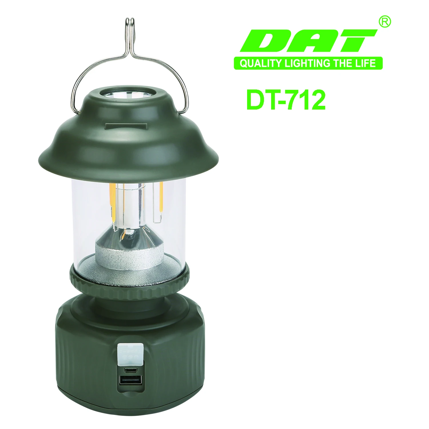 DT-712 Rechargeable led camping light emergency light for home use with power bank function outdoor led camping  light