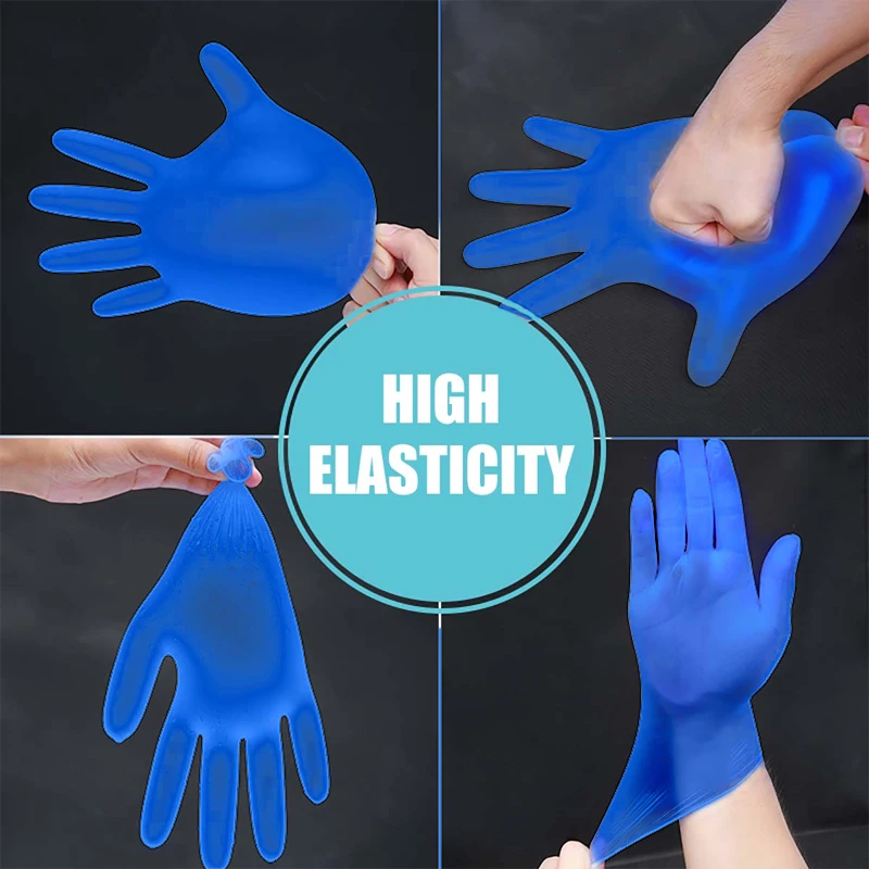 Wholesale Food Grade Safe Vinyl Gloves AQL1.5 Kitchen Clear Medical Grade Powder Free Vinyl Gloves Transparent Disposable Gloves