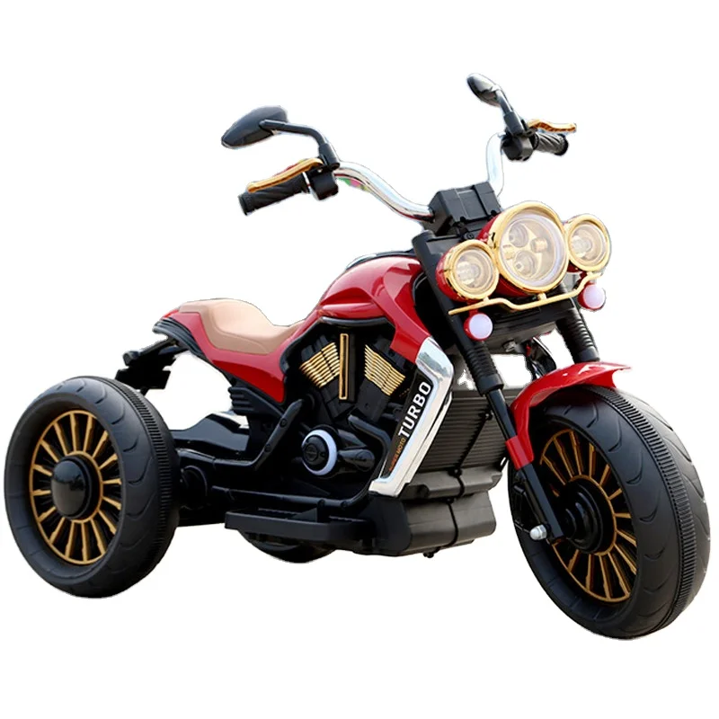 High Quality Three-Wheel Electric Motorcycle Small Wheel Size Ride-On Car Toy for Children 2-4 Years & 5-7 Years