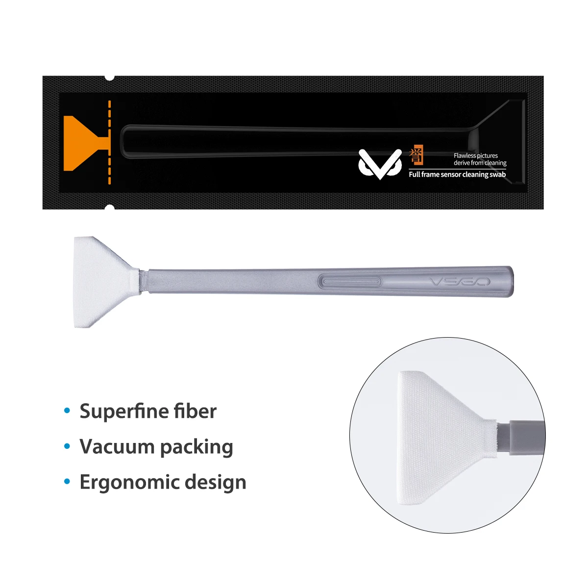 VSGO OEM V-S03E Photo Professional Cleaning Kit Full Frame DSLR Sensor Cleaning Swabs 24mm X 24pcs