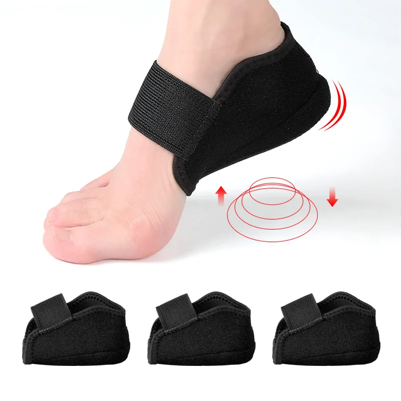Invisible Height Increase Silicone Socks Gel Heel Pads Orthopedic Arch Support Heel Cushion Soles Insole Foot Massage