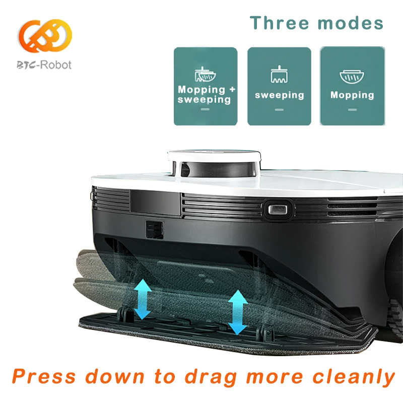 BTCBOT Floor Cleaner robot Laser Detection Clean Robot Wet And Dry Vacuum Cleaner