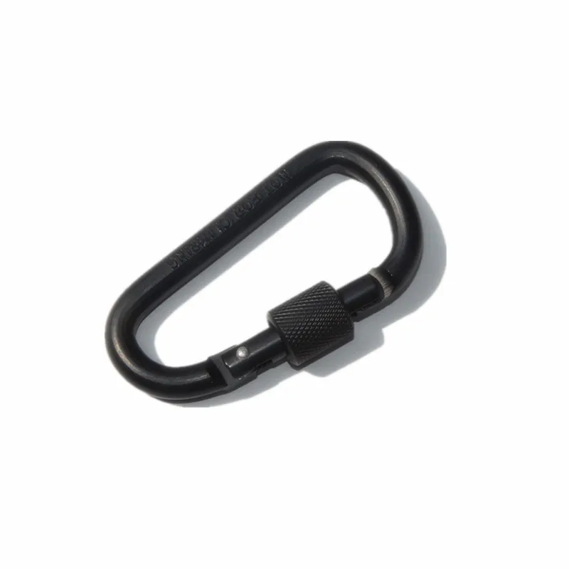High Quallllity Multi Colors Aluminium Alloy Locking Carabiner for Hiking Mountaineering