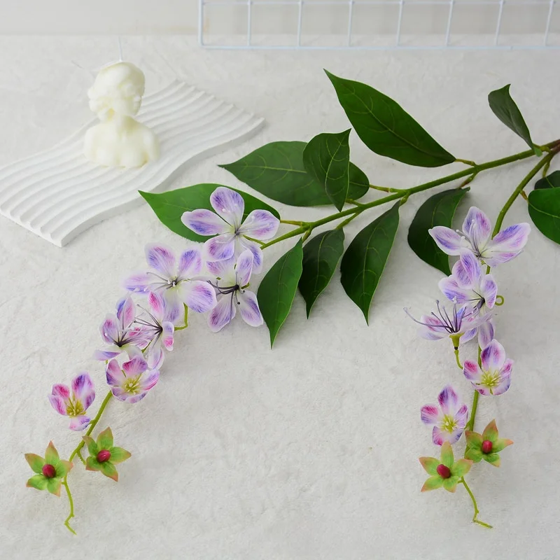 Wholesale Artificial Simulated Jasmine Flower Living Room Hotel Photography Props Home Garden Wedding Decoration Fake Flowers