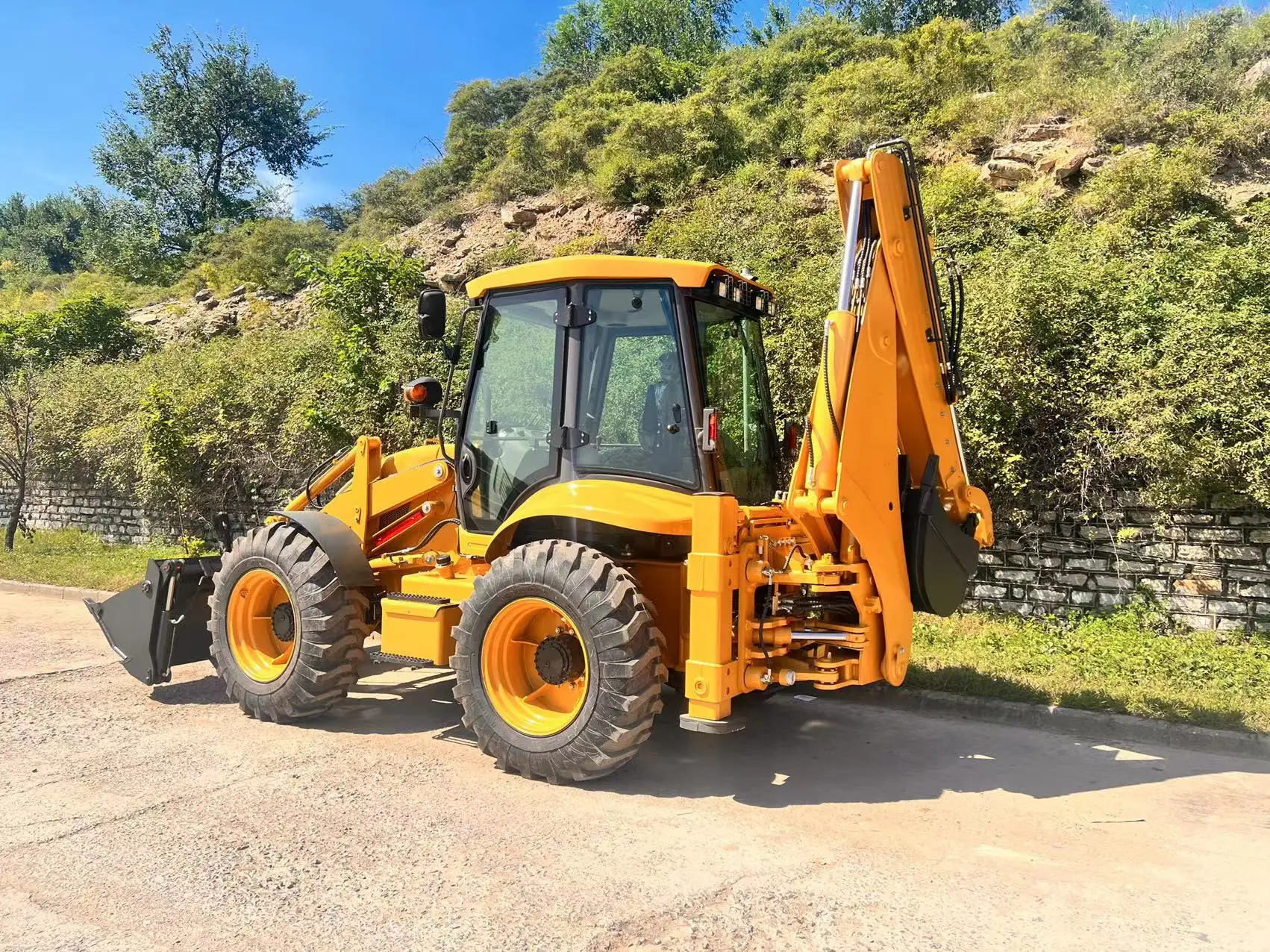 Epa Engine backhoe loader JCB 3DX 4x4 wheel Equal to JCB 3CX 4CX backhoe excavator loader for sale cheap price