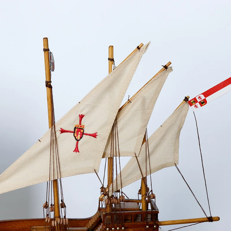 Columba Flag Ship Santa Maria Pinta Nina Wooden Sailing Ship Model Historical Tall Ship Warship Scale Model Father's Day Gift