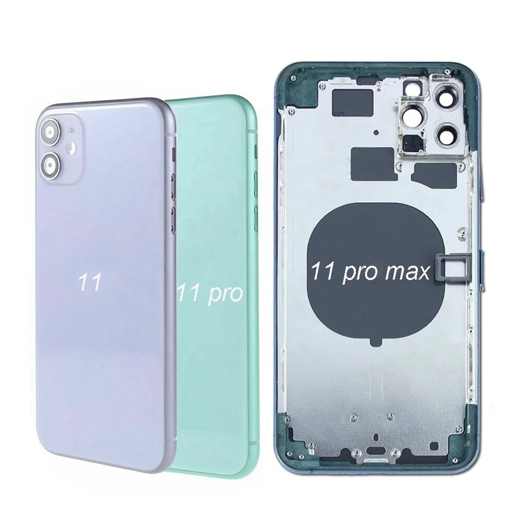 Задняя крышка батарейного отсека для мобильного телефона iphone 11/11 Pro/11 Pro Max корпус XI полностью средняя рамка в сборе пользовательская деталь с