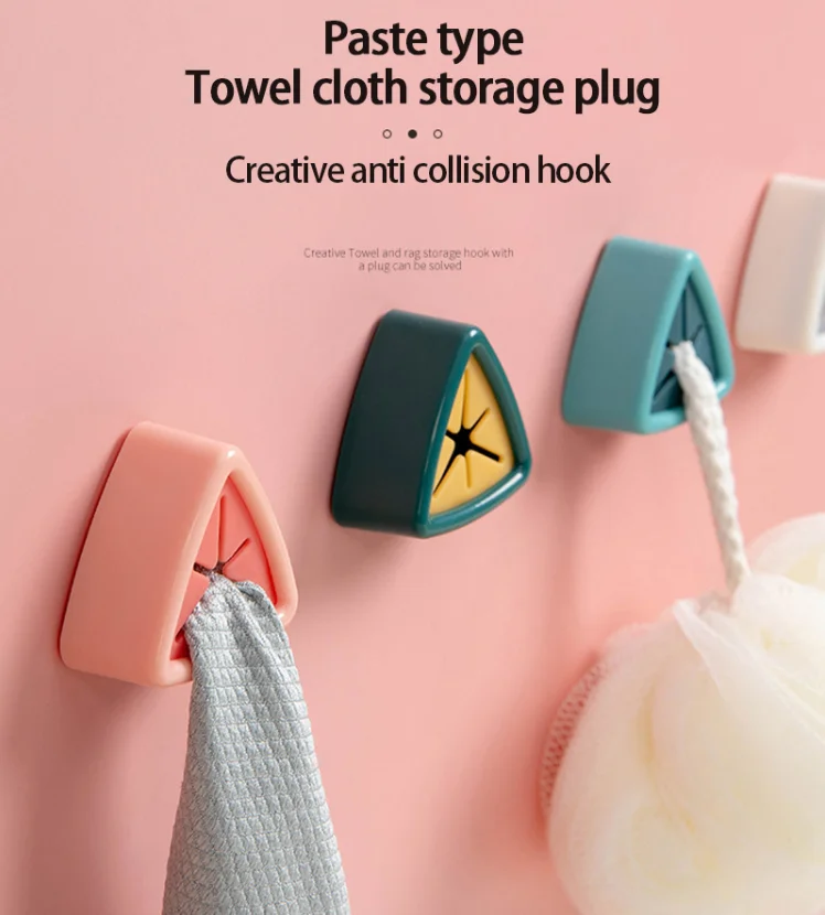 Punch Free Towel Plug Holder Bathroom Organizer Rack Towels Storage Wash Cloth Clip Bathroom Kitchen Accessories Tool