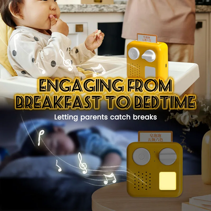 Customized Rechargeable Kids Early Learning Storyteller Mini Audio Player for Preschool Education