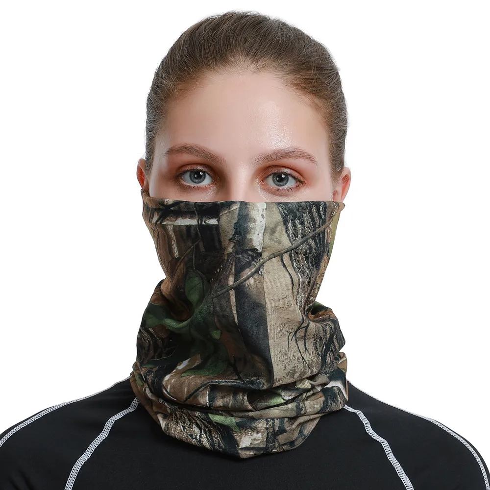 Custom wholesale coolmax seamless scarf cycling motorbike neck warmer bandana