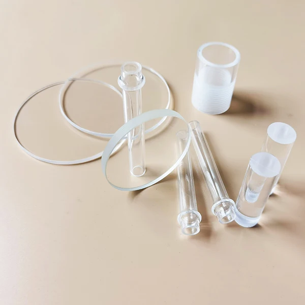 Factory Price Heat Proof UV quartz Glass tube fused silica glass wafer IR quartz glass sheet for Lab