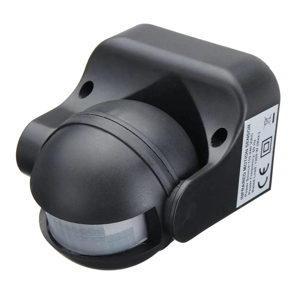 AC110V-240V открытый человеческого тела инфракрасный детектор движения сенсор переключатель черный датчик