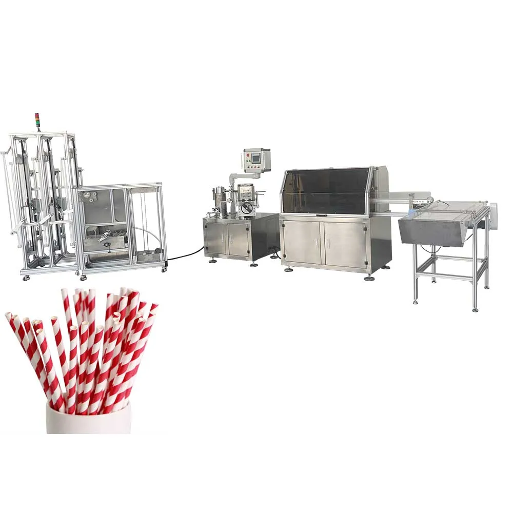 Remote Update Auto Paper Roll Change Juice Paper Straw Making Machine