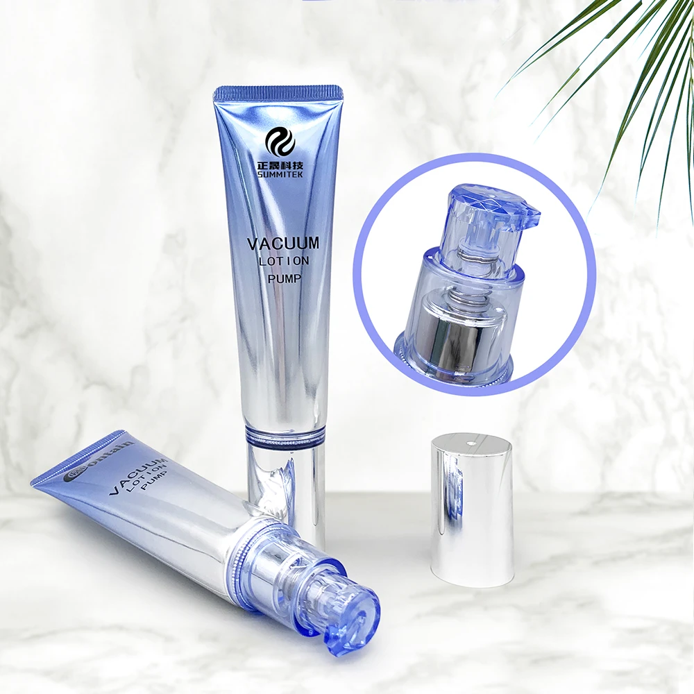 cosmetics 1oz vacuum Body Lotion Bioplastic Cosmetic Plastic Airless Pump squeeze Tubes