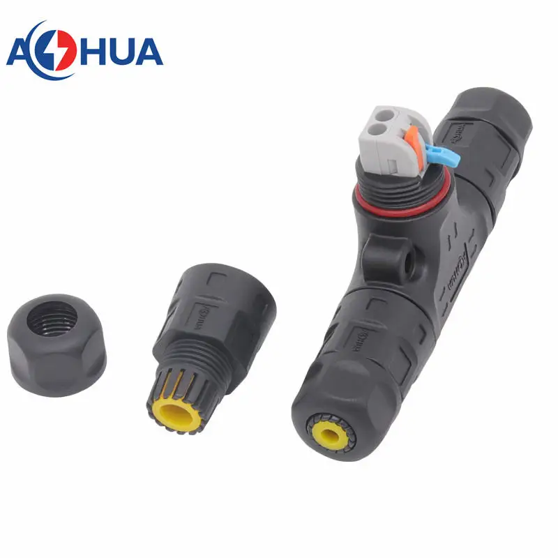 T Connector Fast 2 Pin Wire Terminal Cable Connector 1 In 2 Out Connectors For Electrical Cable