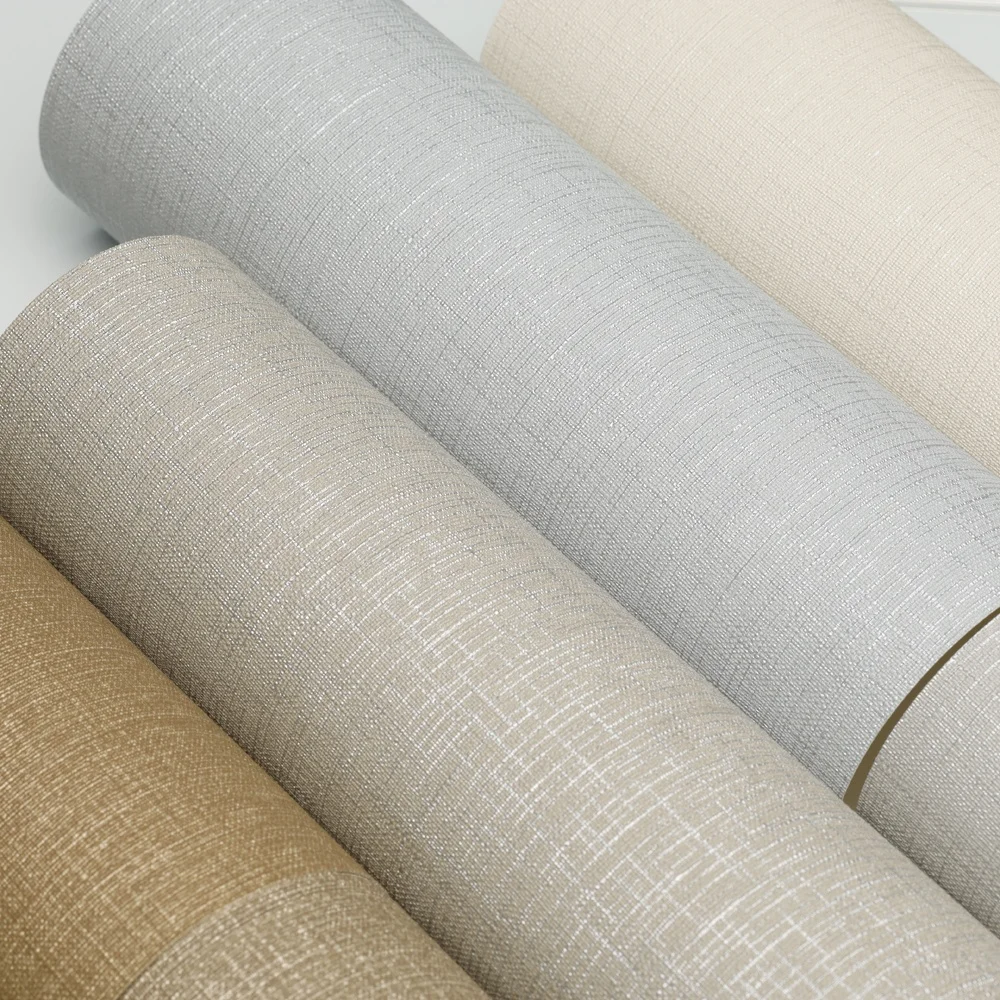 Factory Supply Modern 5 Star Hotel Project  vinyl Fabric Backed wallpaper  wall Covering commercial Wall Cloth home decoration