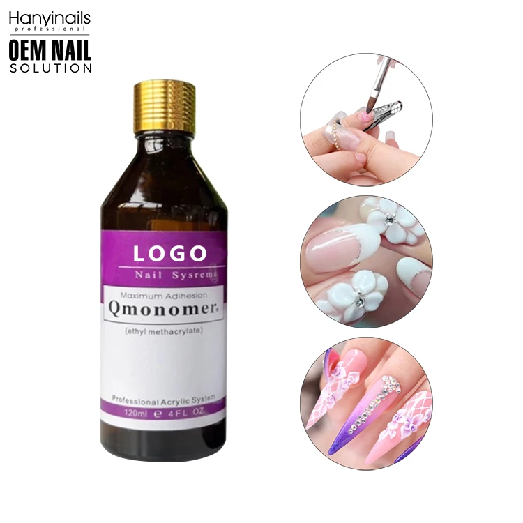 Private Label 125ml 250ml Professional EMA Monomer Acrylic Nail Liquid For Acrylic Powder System
