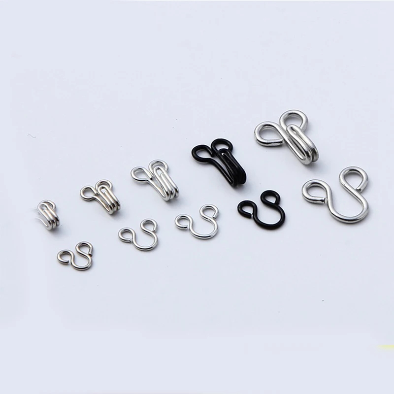 New Arrival Jeans Garment Metal Hook And Eyes Metal Bra Hook And Eyes For Garment Swimwear Accessories Hook And Eye