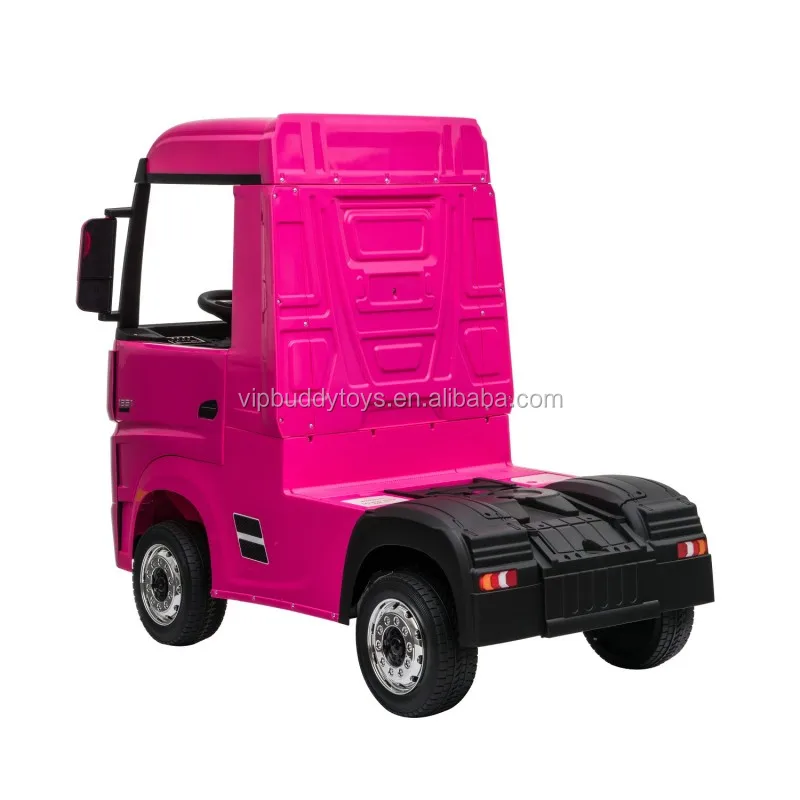 VIP BUDDY Licensed Mercedes Benz Actros Ride on Truck Car Electric Toys Scooter for Kids Cars