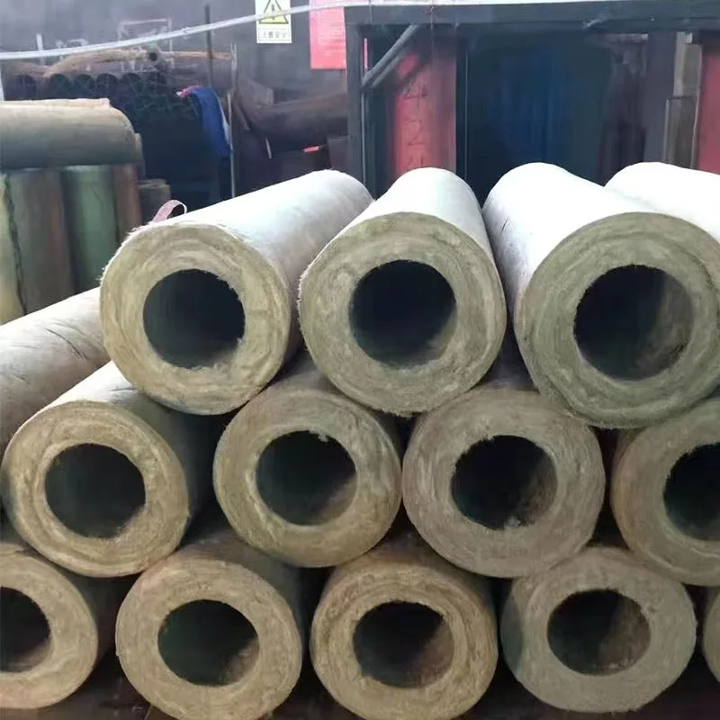 Chemical rock fiber cotton pipe insulation rock mineral wool heat pipe refractory heat pipe