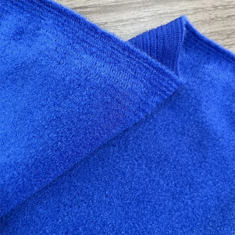Factory direct velvet light bonded elastic nylon spandex fabric for Sports protective gear