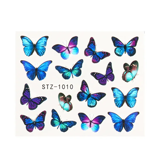 Hot 30 Designs Nail Art Butterfly Tip Decals Decoration DIY  Flower Water Transfer Printing Stickers