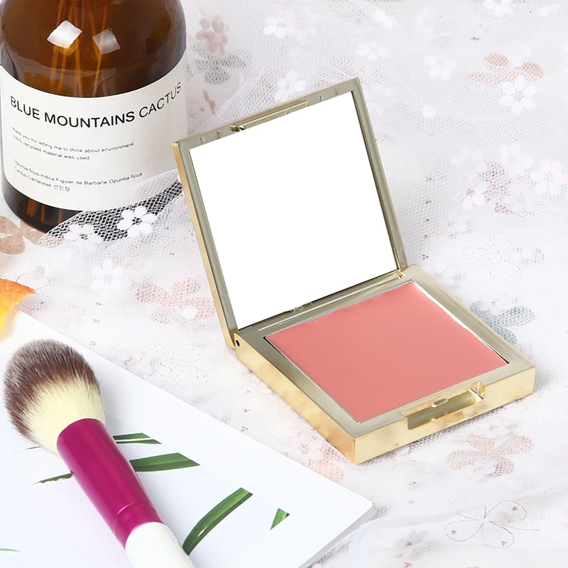 High Quality Makeup Blush Cream Private Label High Pigment Vegan Makeup Single Cream Blush Palette