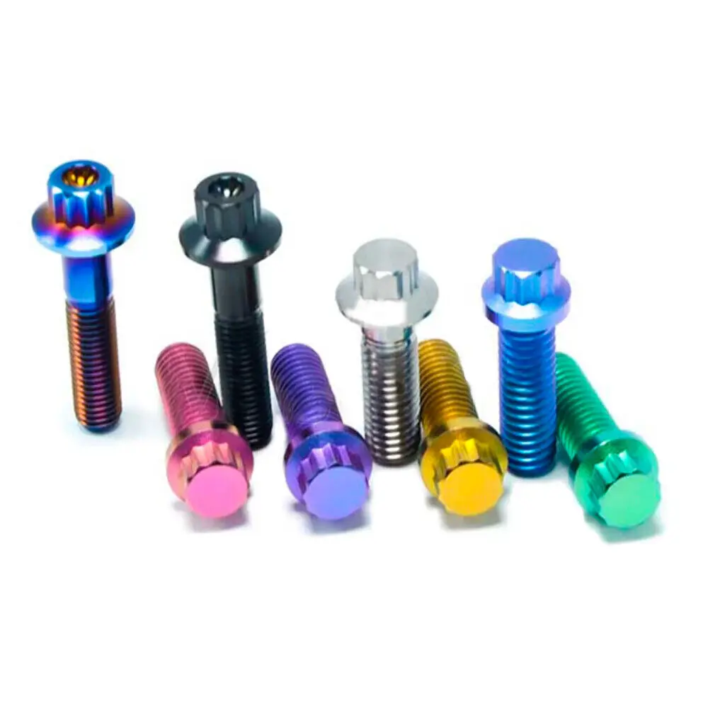 BRT Factory Price M7x32mm M8x25mm GRADE 5 Titanium Split Rim Bolt screws for BBS RS Wheel