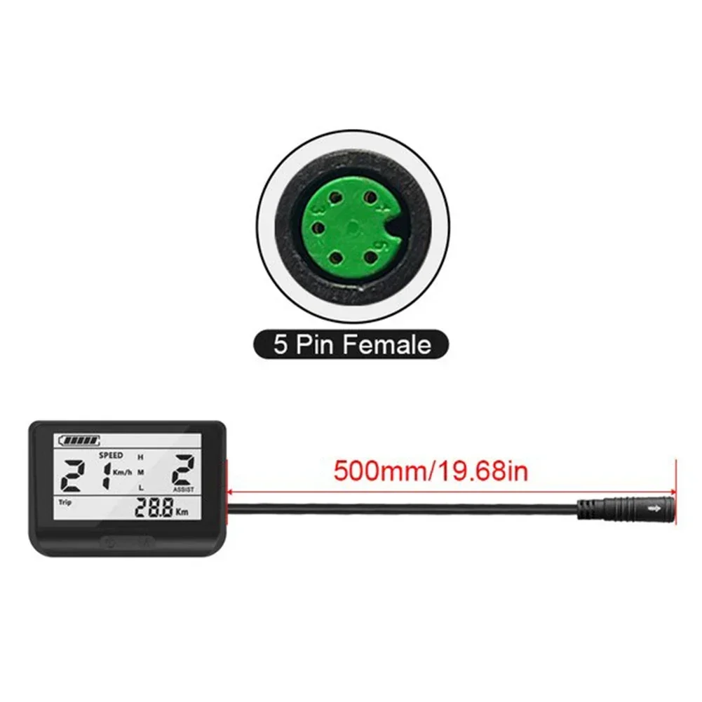 BaFang 760S EBike ЖК-дисплей 5pin 24V/36V/48V дисплей для Bafang BBS01 BBS02 HD детали электрического велосипеда