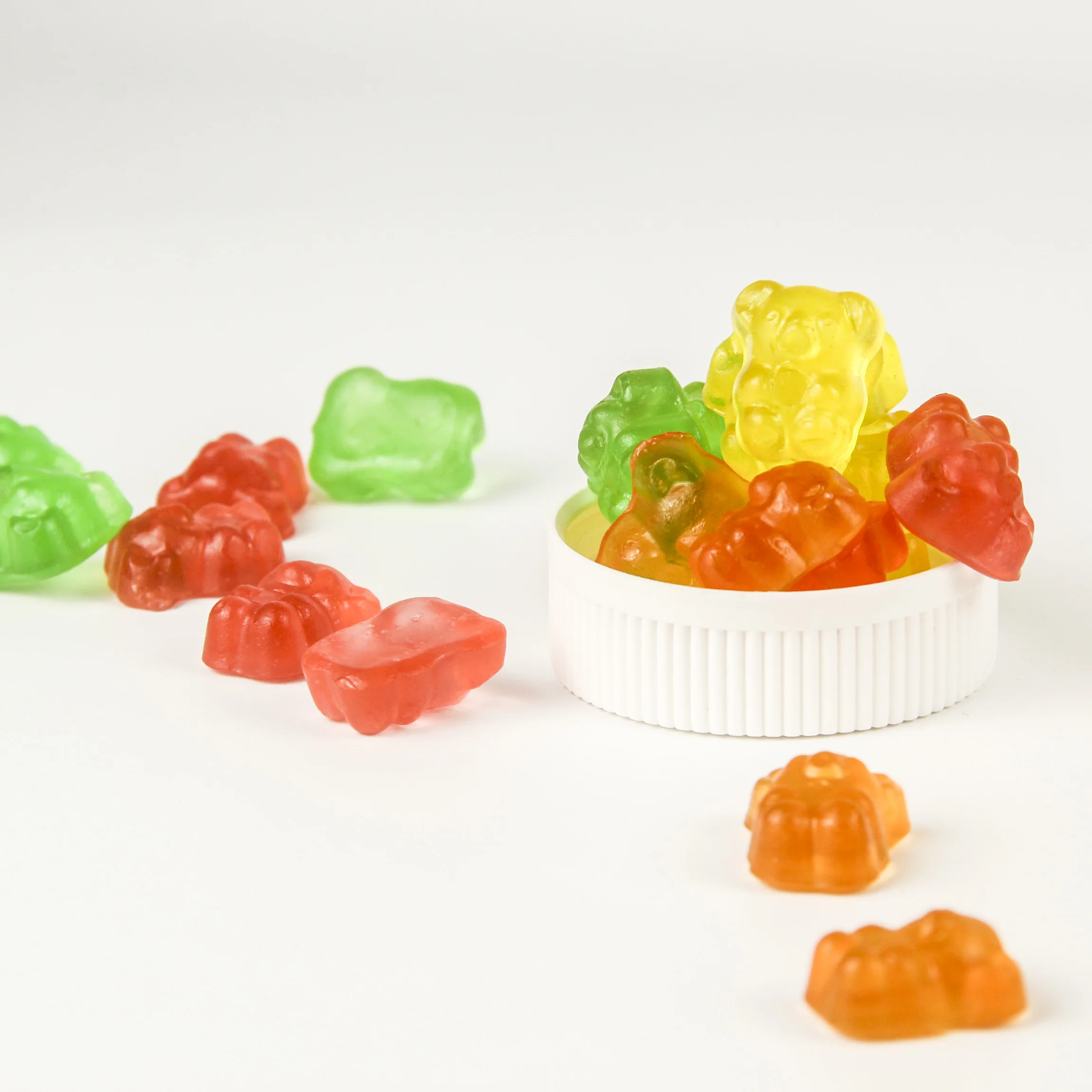 Kosher  4D fruit shape vegetable vitamins  pectin gummy candy