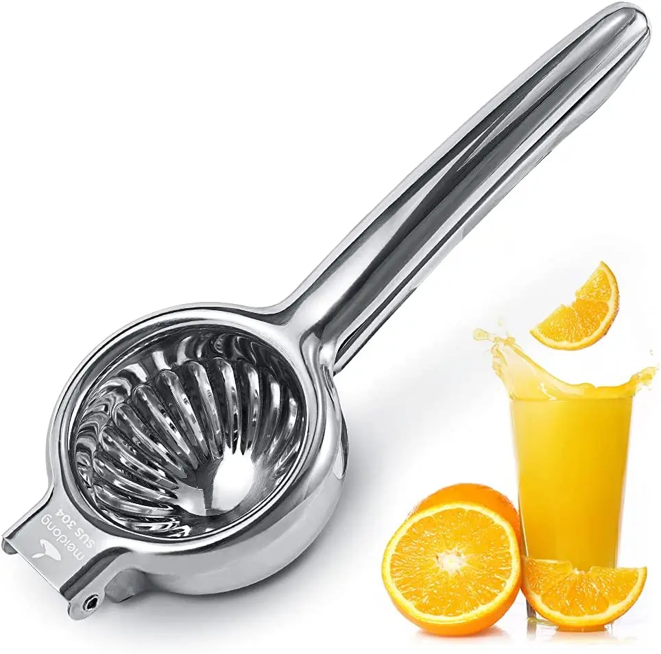 Super Stainless Steel 304 Hand Press Juicer Manual Citrus for Juicing Lemon , Limes, Vegetables